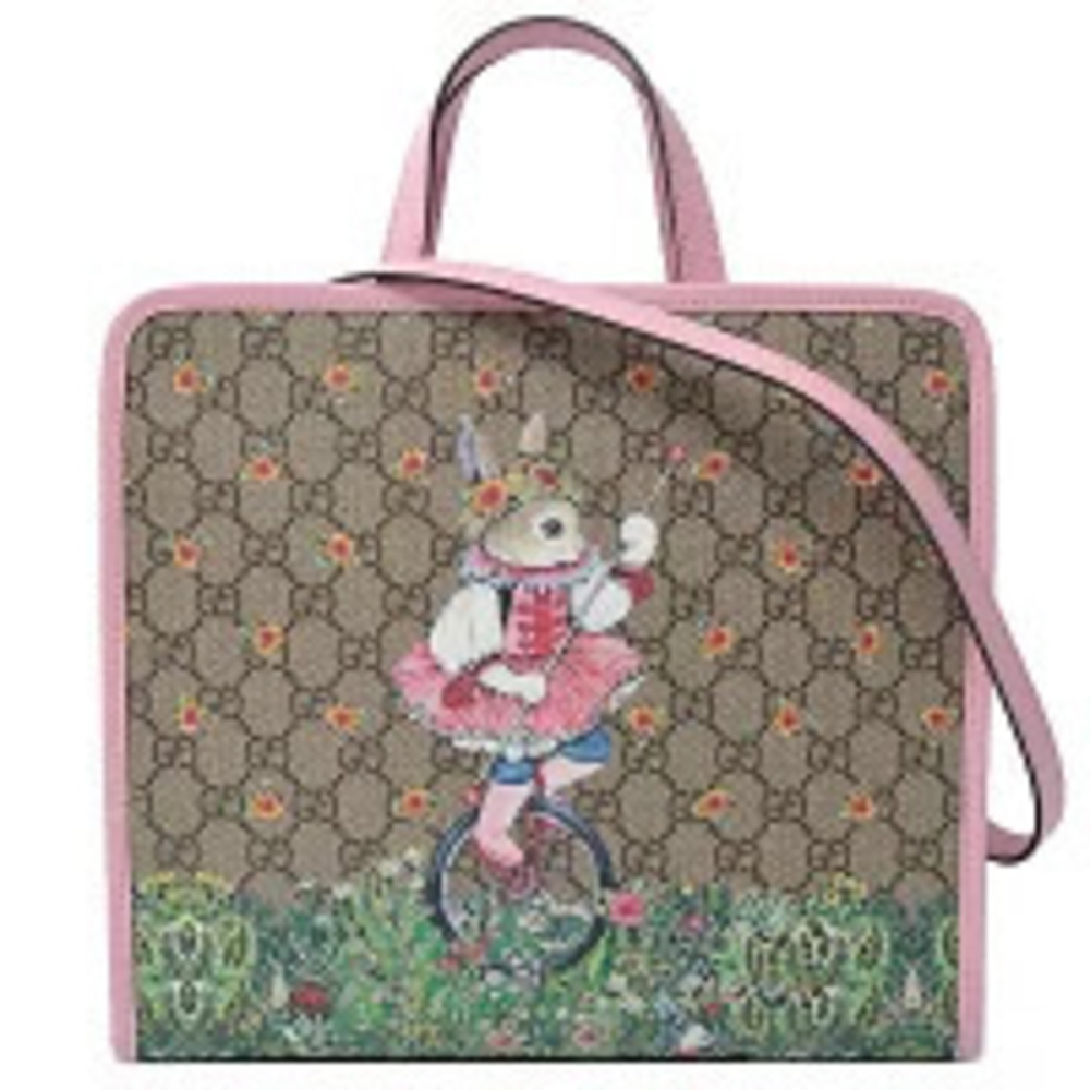 Gucci Yuko GG pink beige Supreme Higuchi tote bag Rait - Picture 2 of 10
